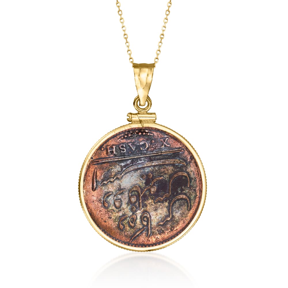 Copper coin discount necklace