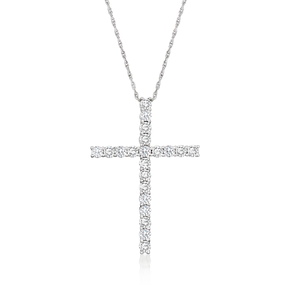 Diamond Cross Necklace Yellow Gold 1cwt - Etsy | Vintage cross necklace, Diamond  cross pendants, Cross necklace
