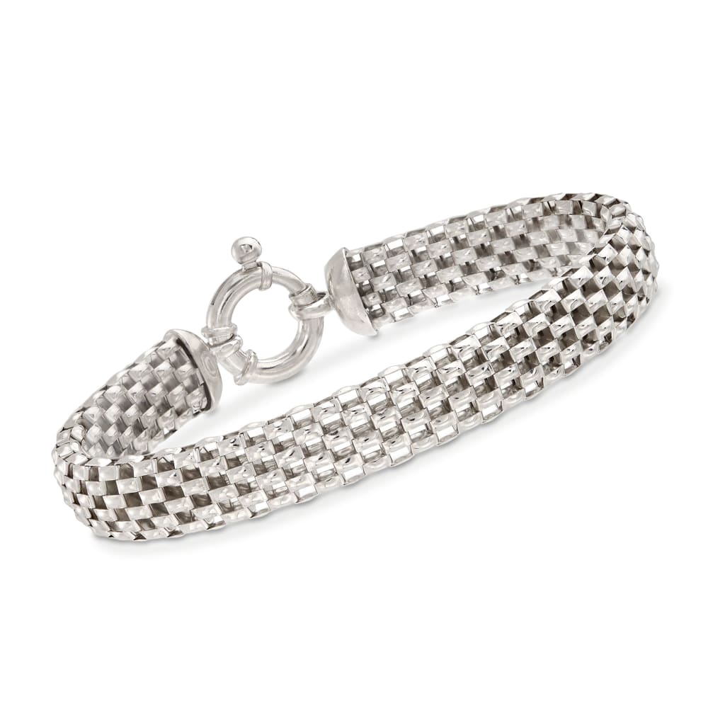 Sterling silver sale italian mesh bracelet