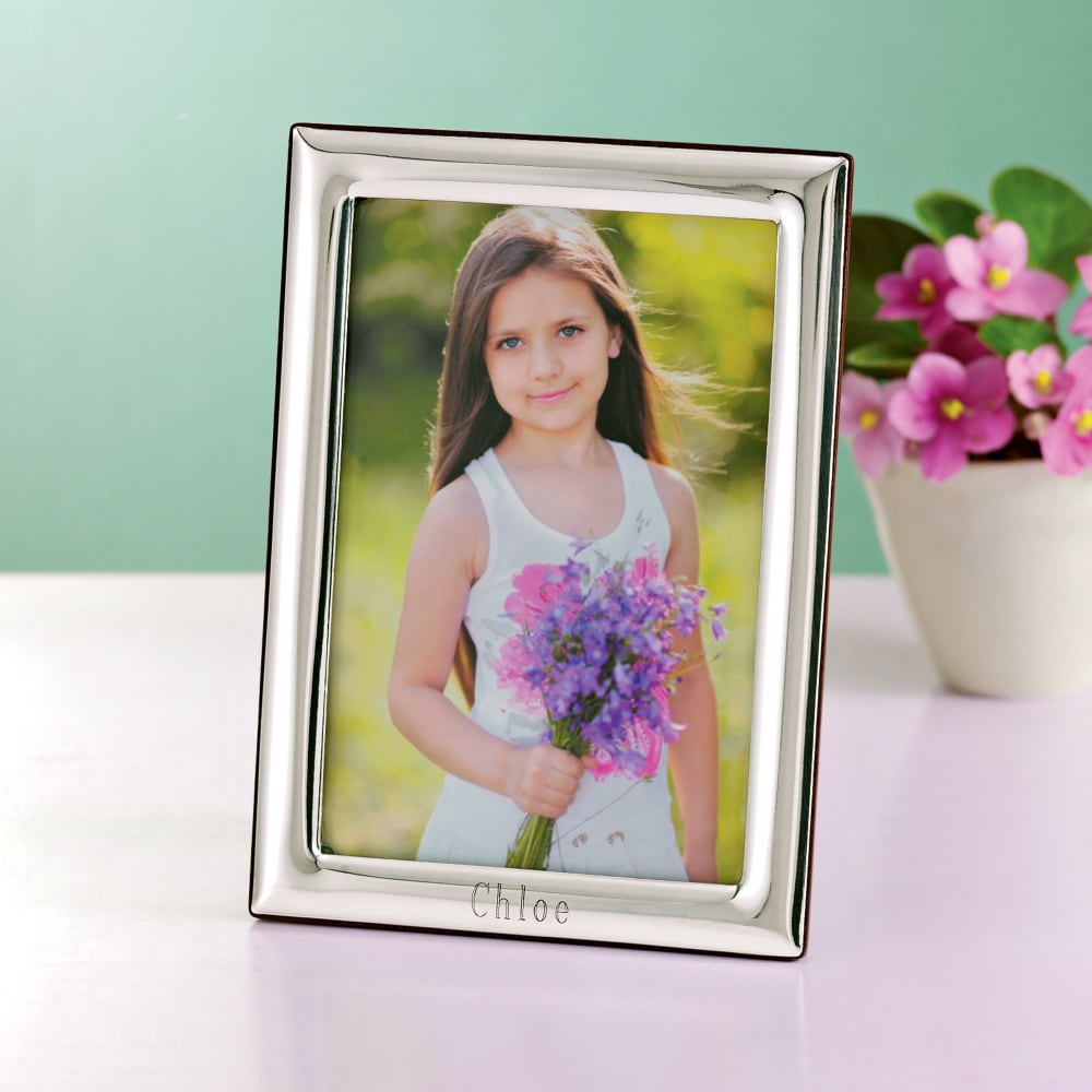 Gift Idea: Personalized Photo Frame 4x6 Silver – MigAwards