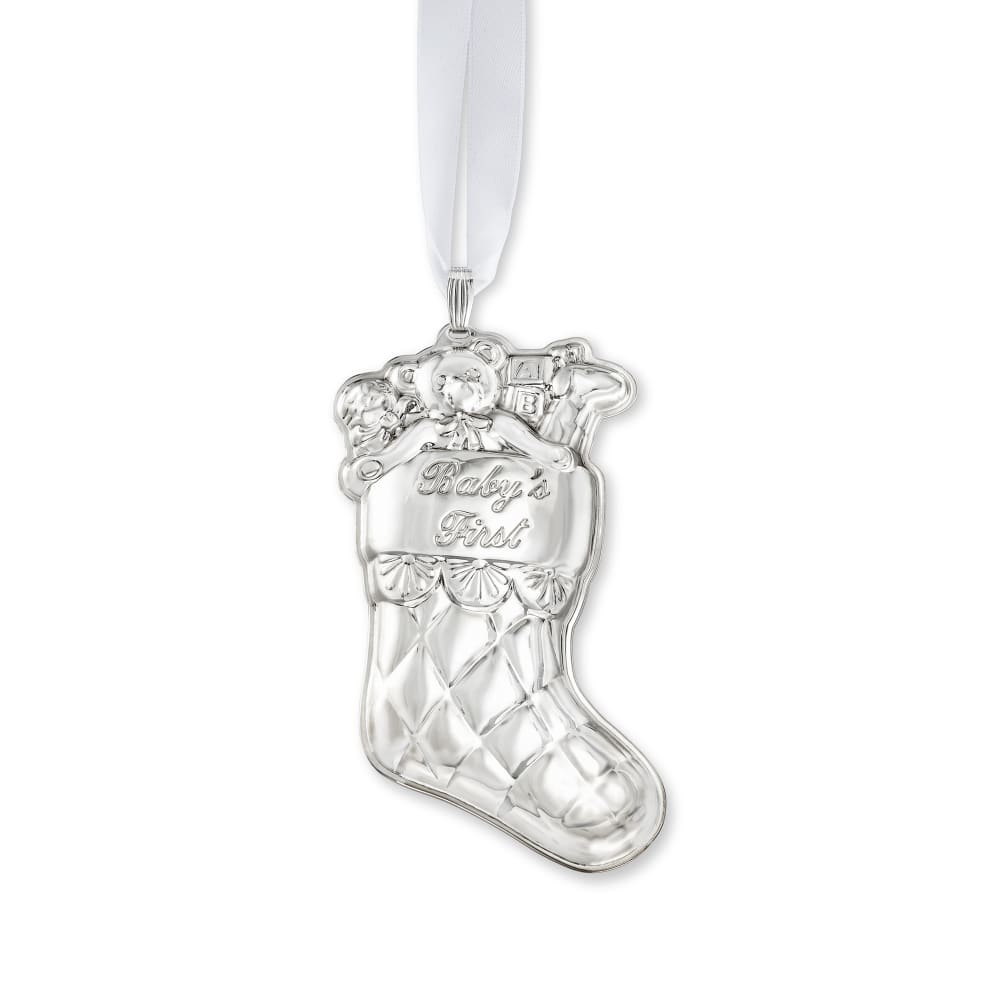 Reed & Barton "Baby's First Christmas" Sterling Silver Stocking