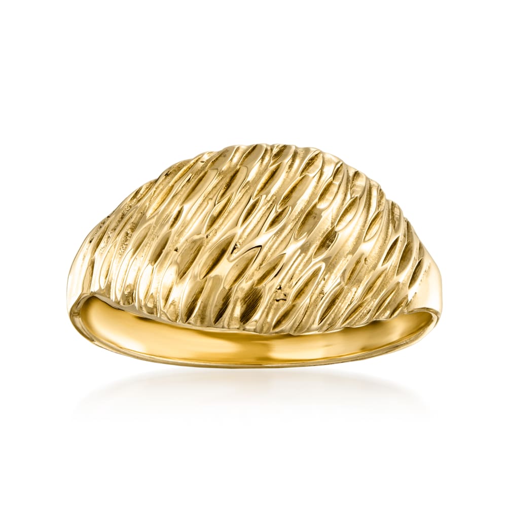 14k gold sales shrimp ring