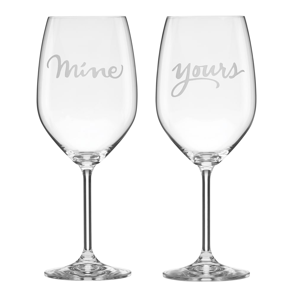 Kate Spade New York Cheers to US Sweet Dry Wine Glasses Set of 2