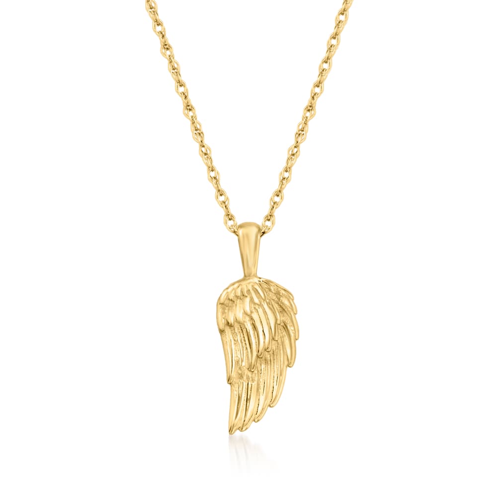 Gold Angel Wing Pendant