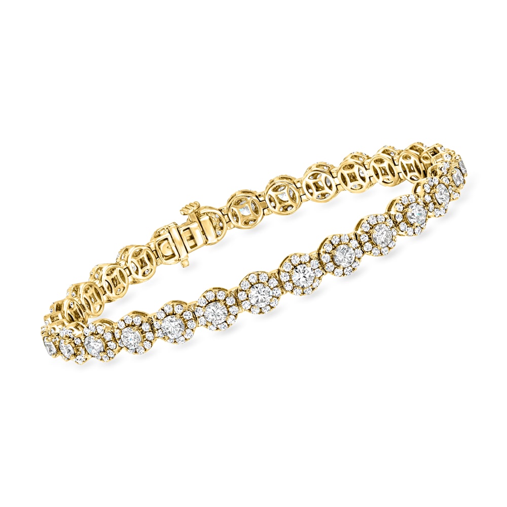 Diamond online halo bracelet