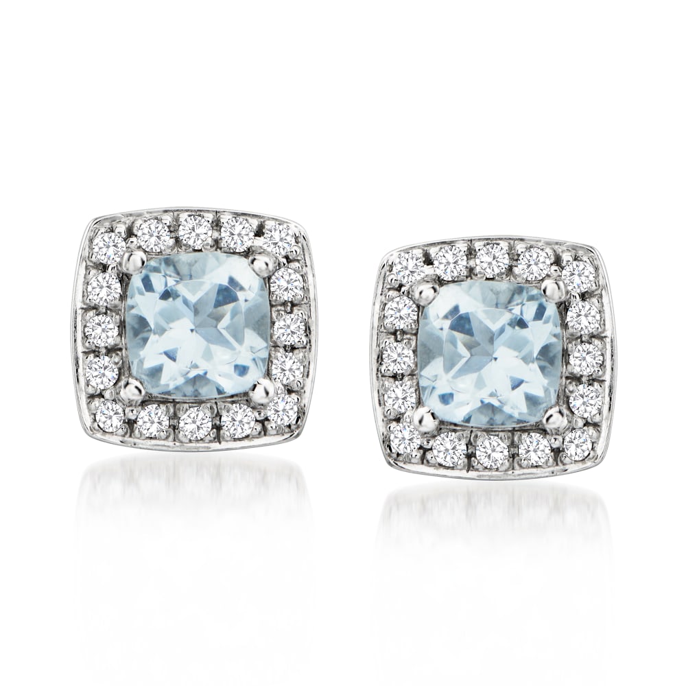 Levian aquamarine earrings sales