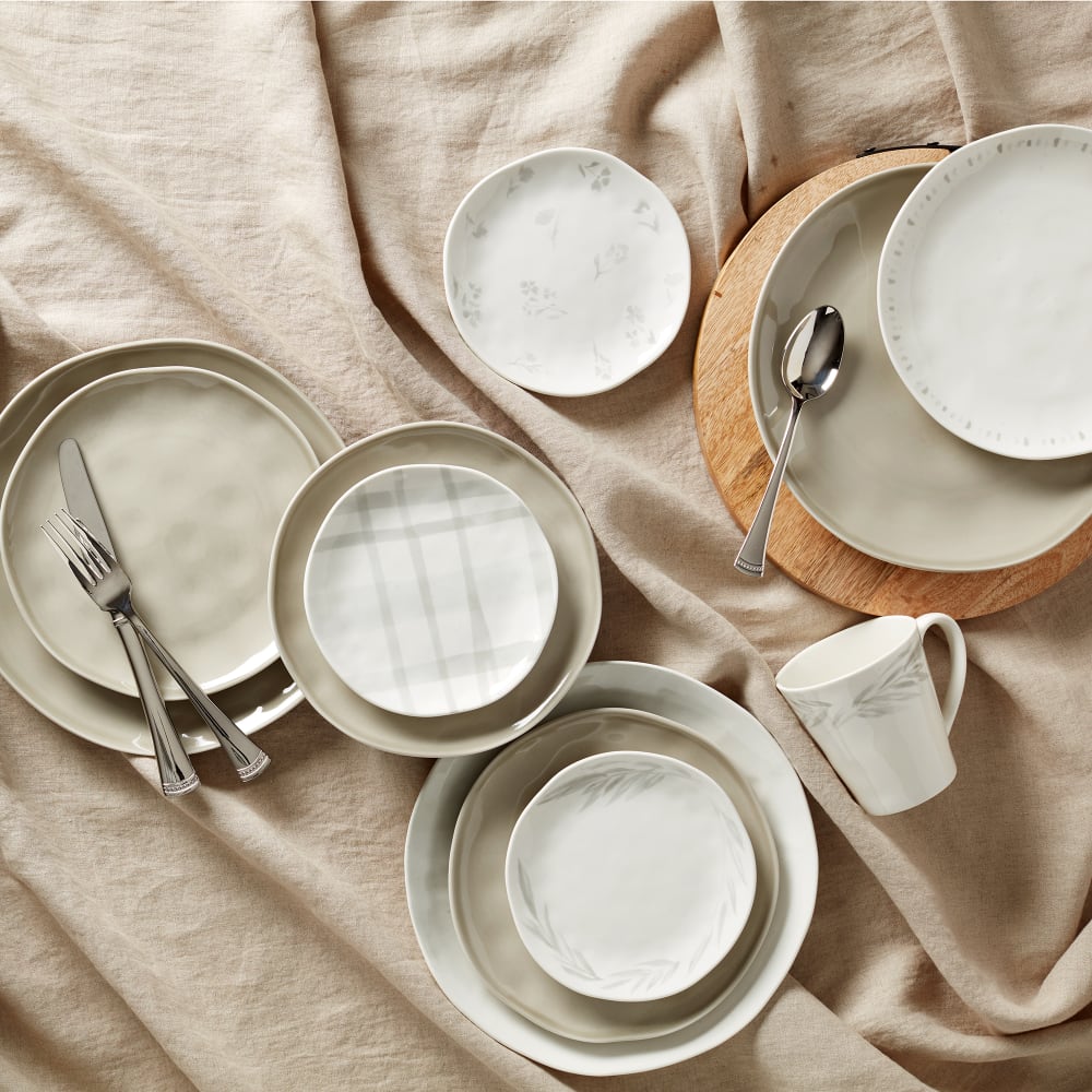 Tabletops Gallery 12pc White Farmhouse Dinnerware Set - 12 Piece