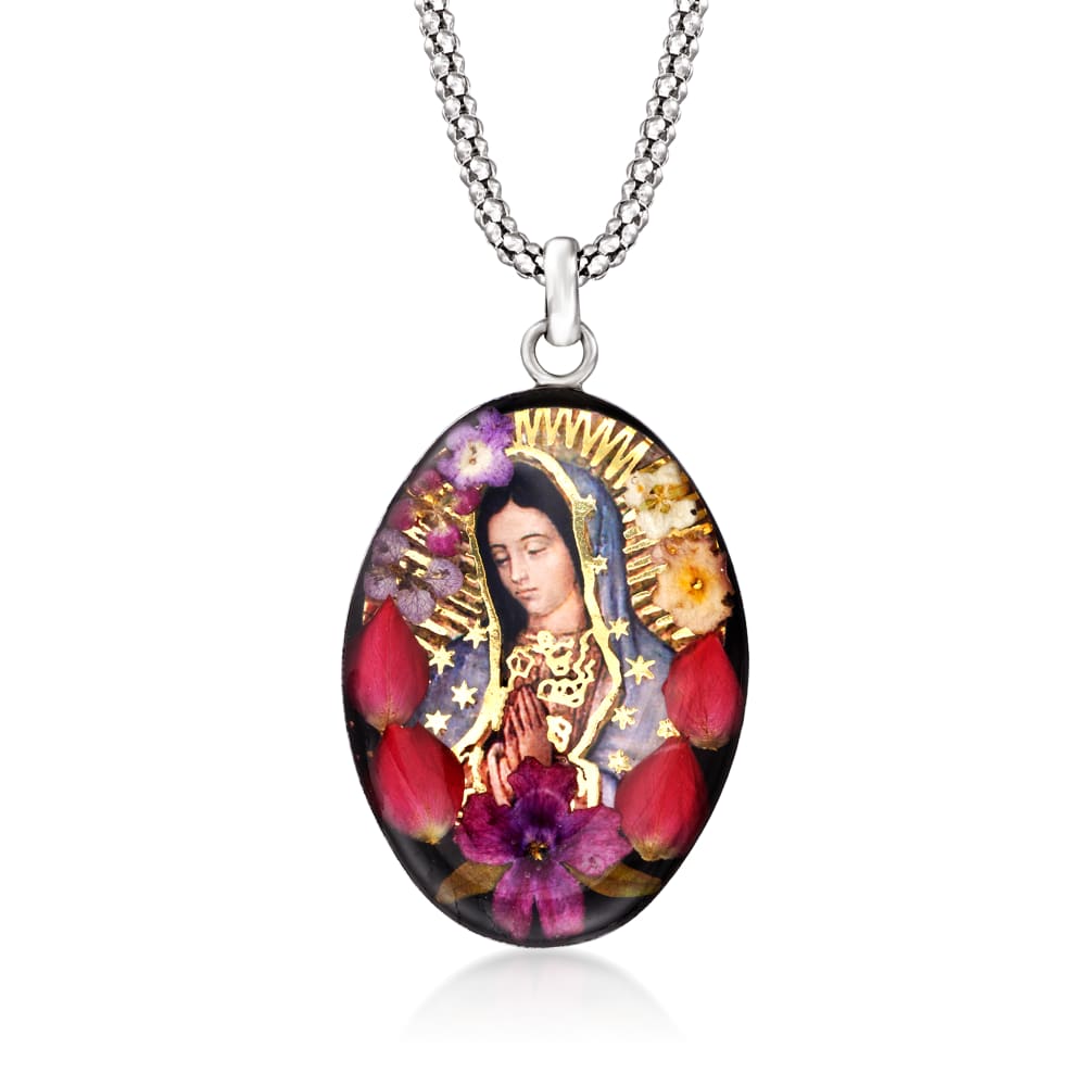 10K, 14K or 18K Gold Our Lady Guadalupe Pendant – Jewels Obsession