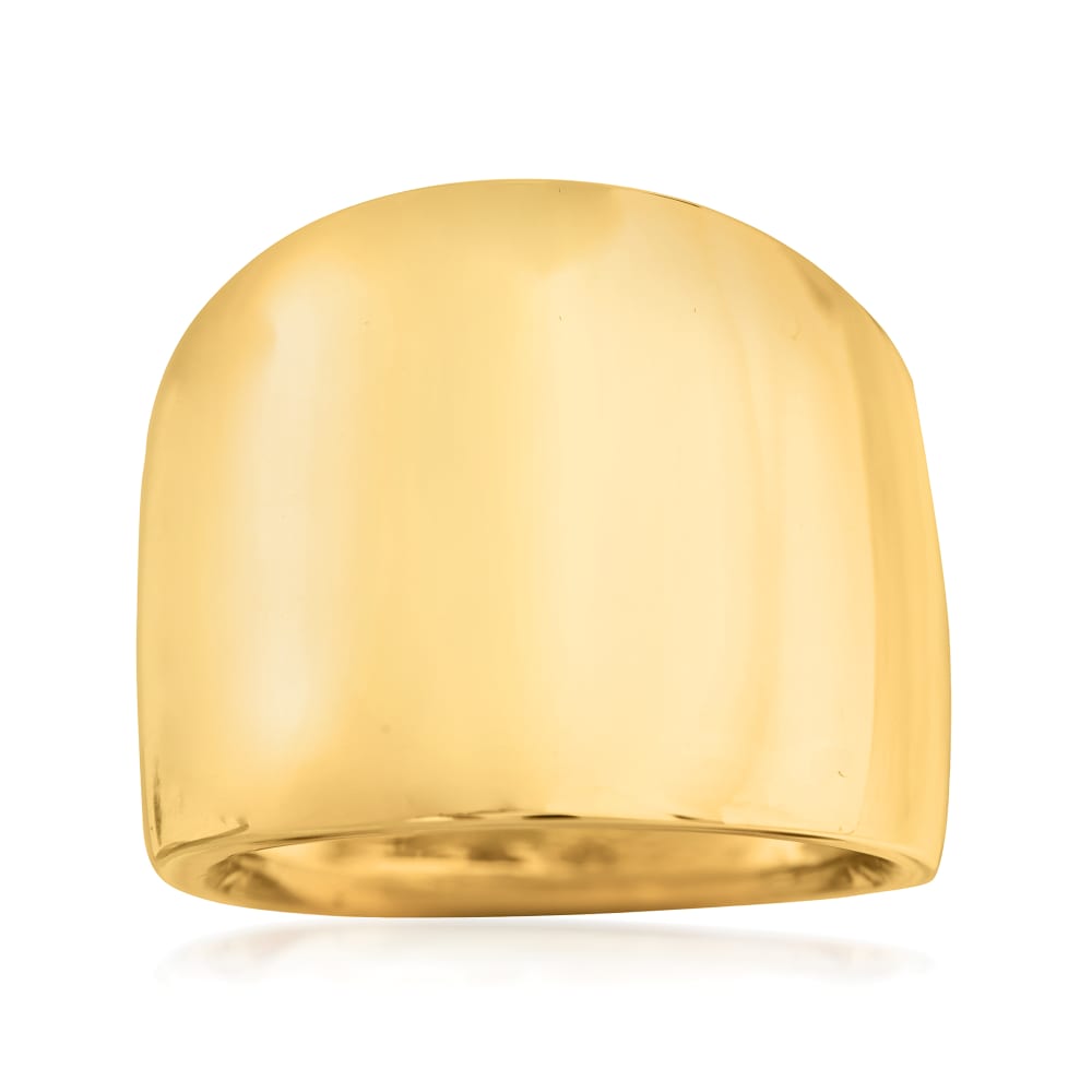 Italian 14kt Yellow Gold Wide Ring Ross Simons