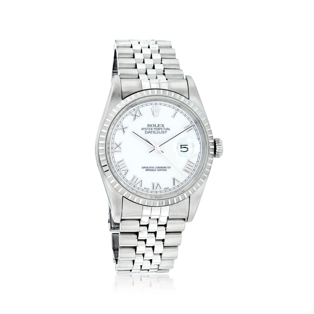 Pre Owned Rolex Datejust Men s 36mm Stainless Steel Watch