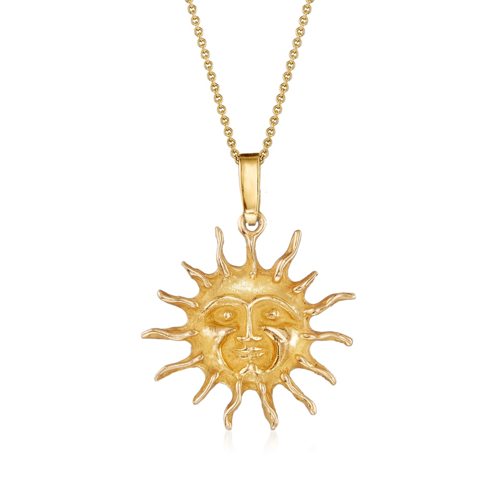 Vintage sun best sale necklace