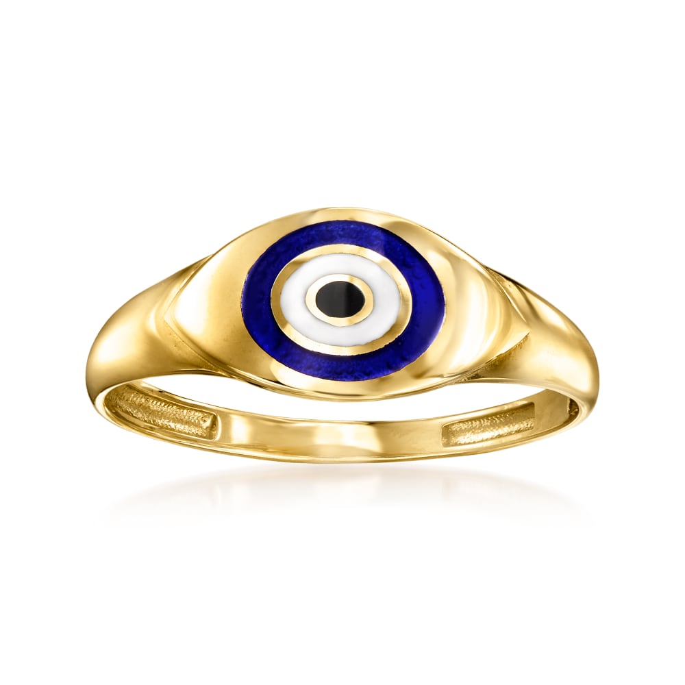 Buy VIEN Eye Ring Gold Jewelry Open Rings Lucky Evil Eye Adjustable Blue CZ  Jewelry Stainless Steel Cubic Zirconia Sterling Gold Plated Ring at  Amazon.in