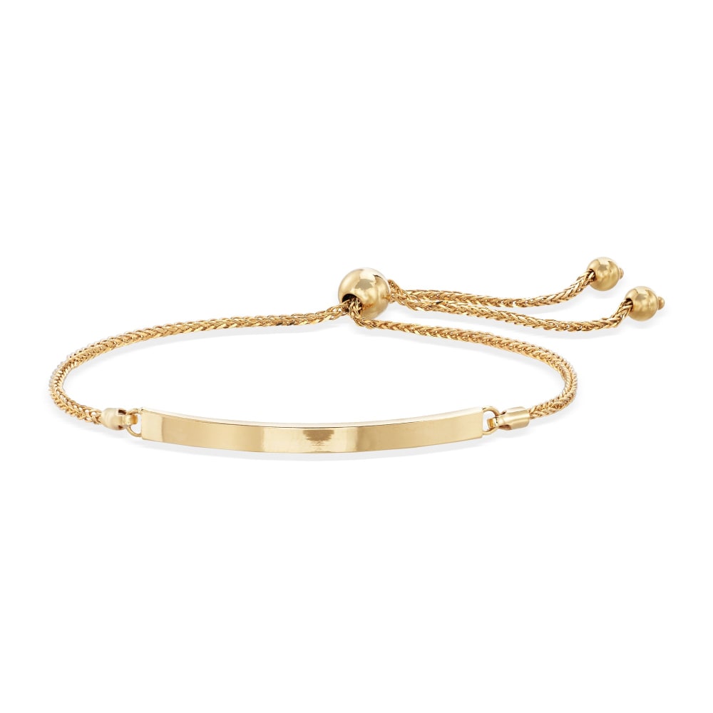 Gold bar bolo bracelet cheap