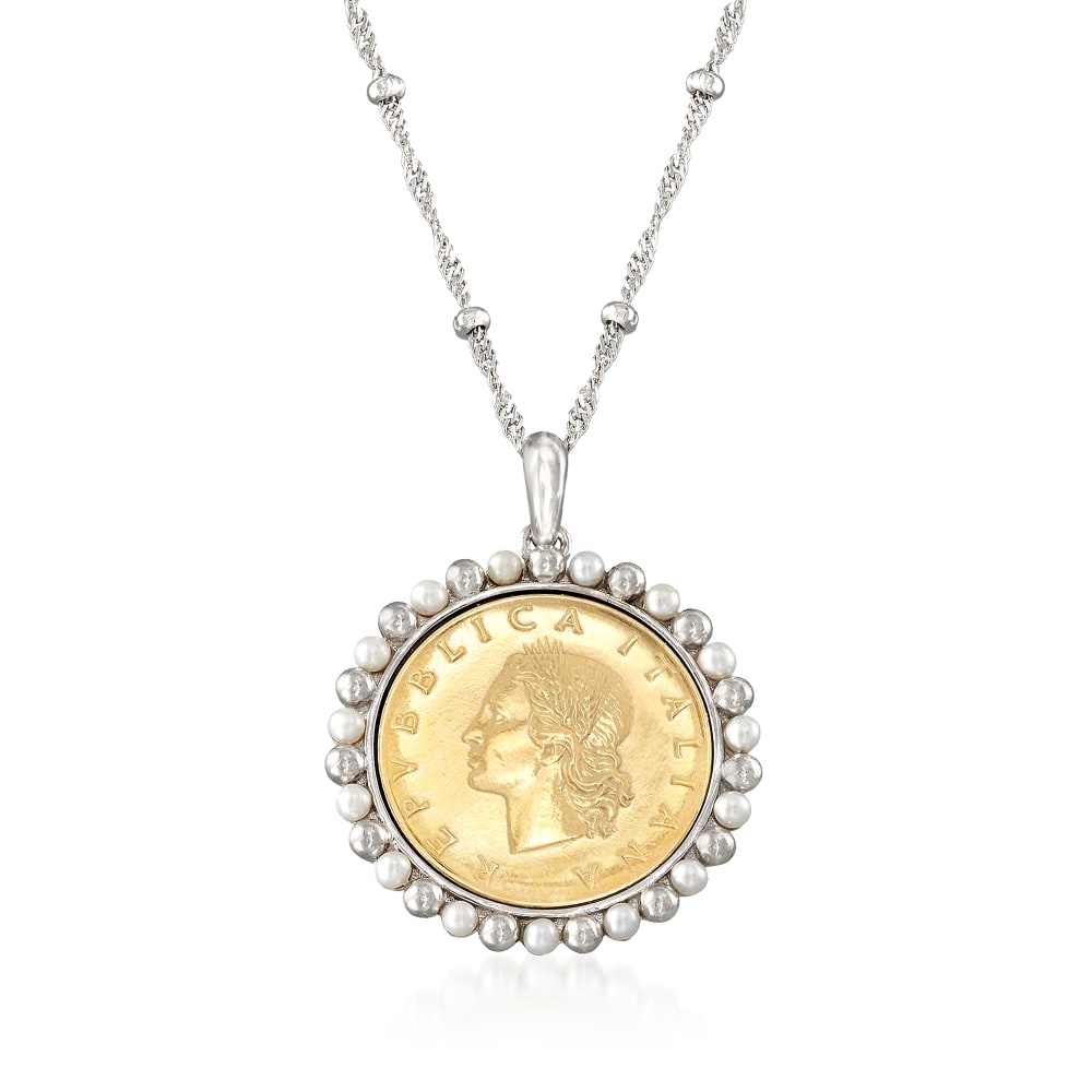 Lira best sale coin pendant