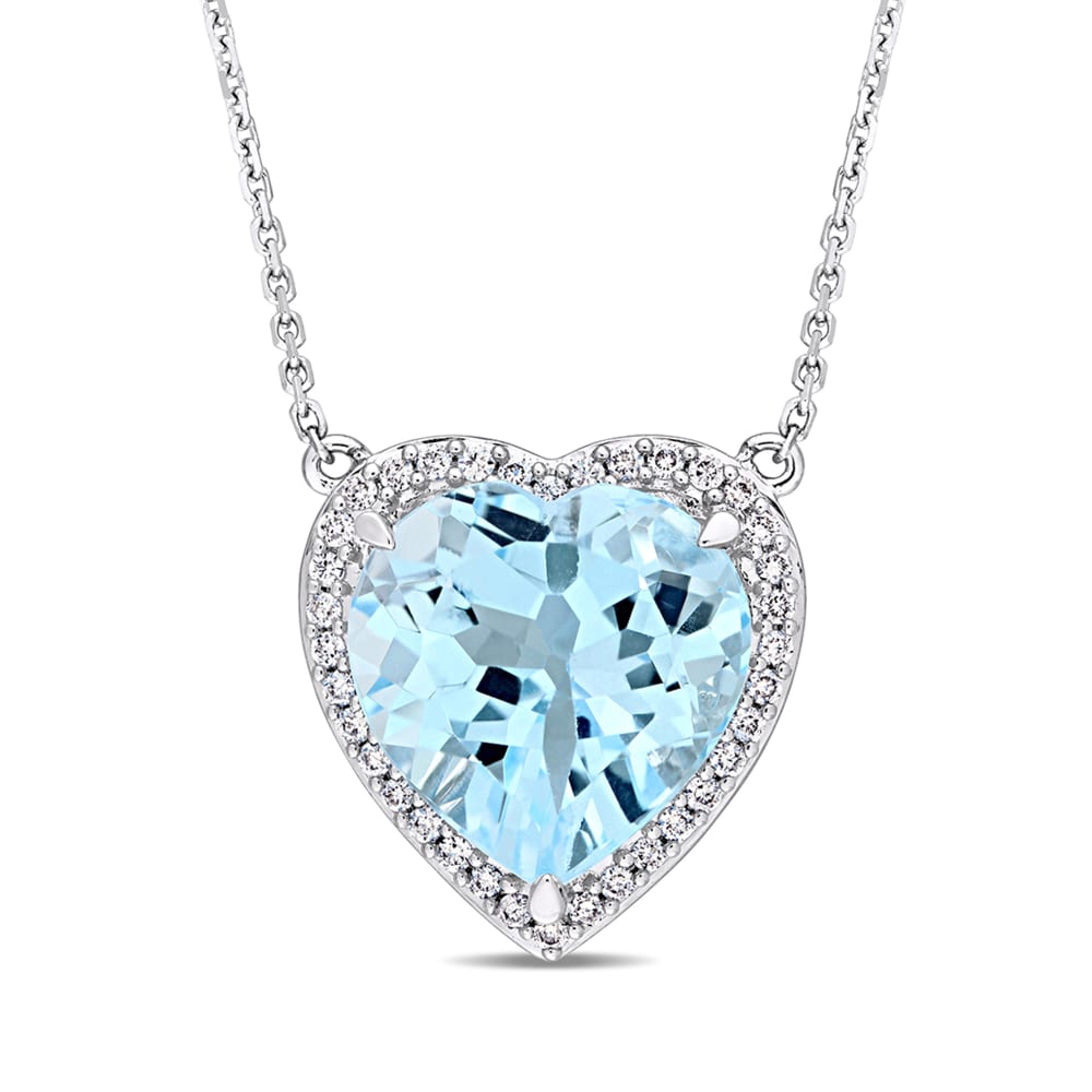 Blue outlet topaz heart