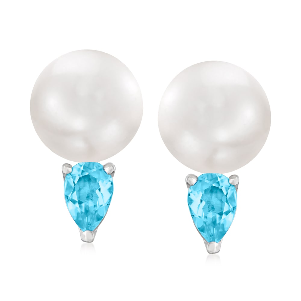 Ross simons shop blue topaz earrings