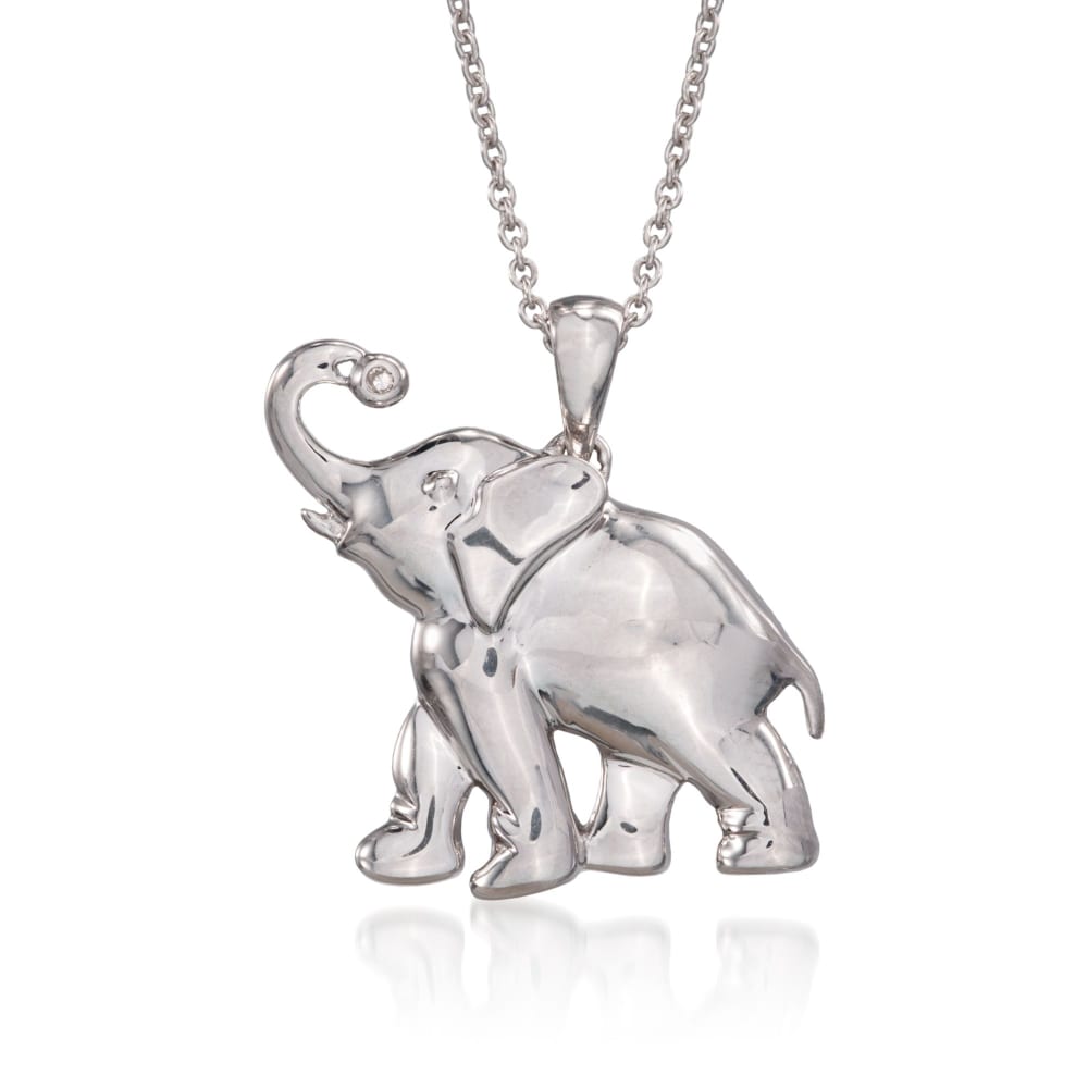 Amazon.com: MANBU Sterling Silver Cute Elephant Necklace Good Luck Animal  Pendant Wildlife Holiday Jewelry Gift for Girls Teens Elephant Lover:  Clothing, Shoes & Jewelry