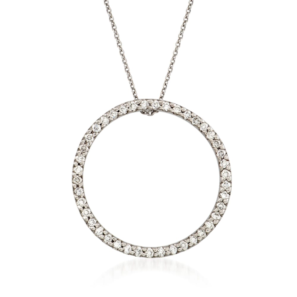 Roberto Coin .51 ct. t.w. Circle of Life Diamond Pendant Necklace in ...