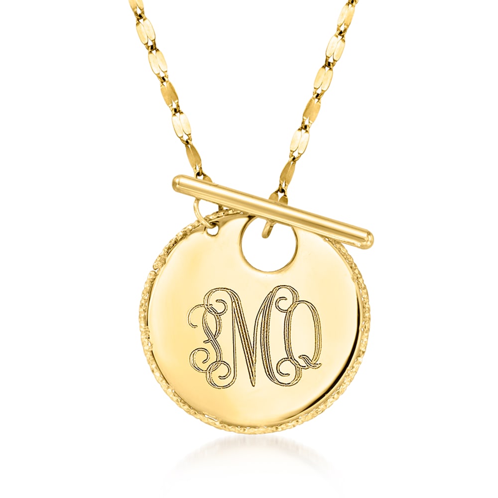 Personalized toggle best sale necklace