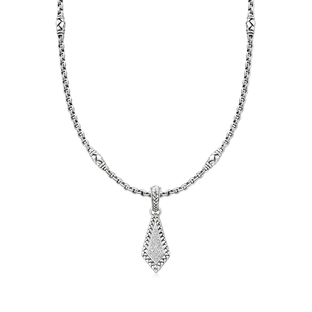 C. 2000 Vintage Scott Kay .35 ct. t.w. Diamond Pendant Necklace in