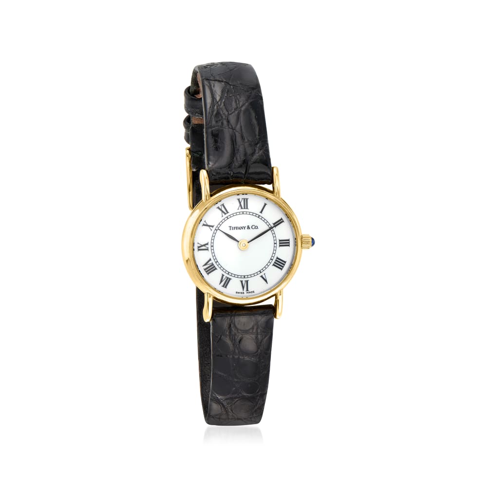 C. 1950 Vintage 14kt Yellow Gold Women's Watch with .45 ct. t.w. Diamonds  and Hinged Cover. 6