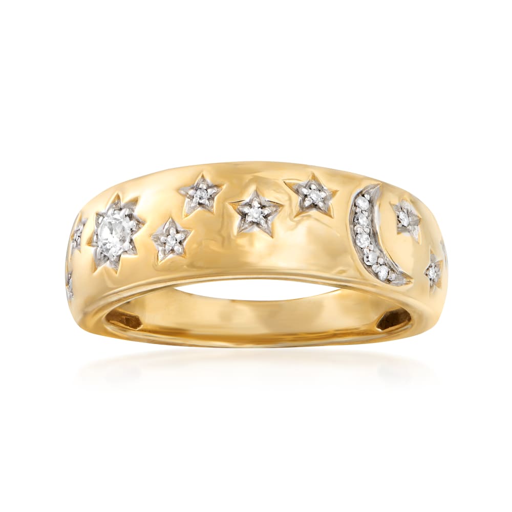 Star Blossom Ring, White Gold And Diamonds - Categories Q9O55C