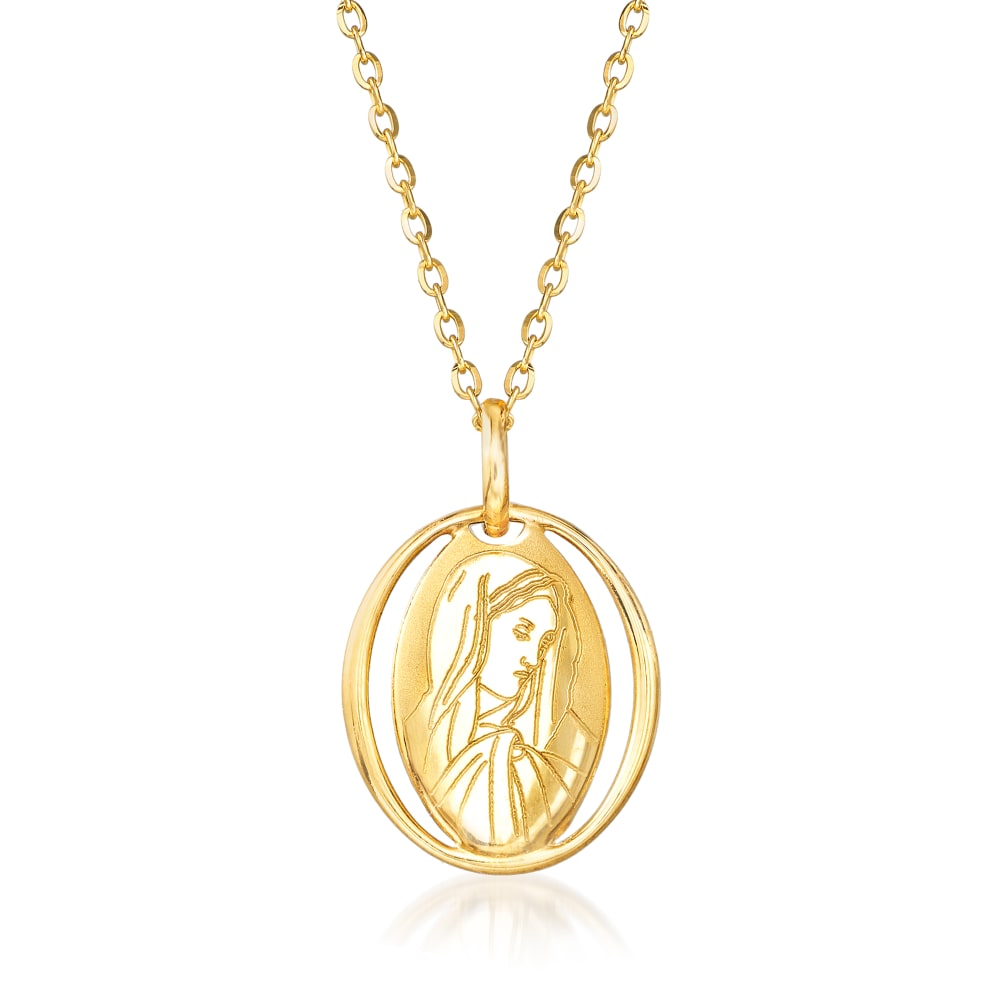 PHICHY Virgin Mary Pendant Necklace - 18K Gold India | Ubuy