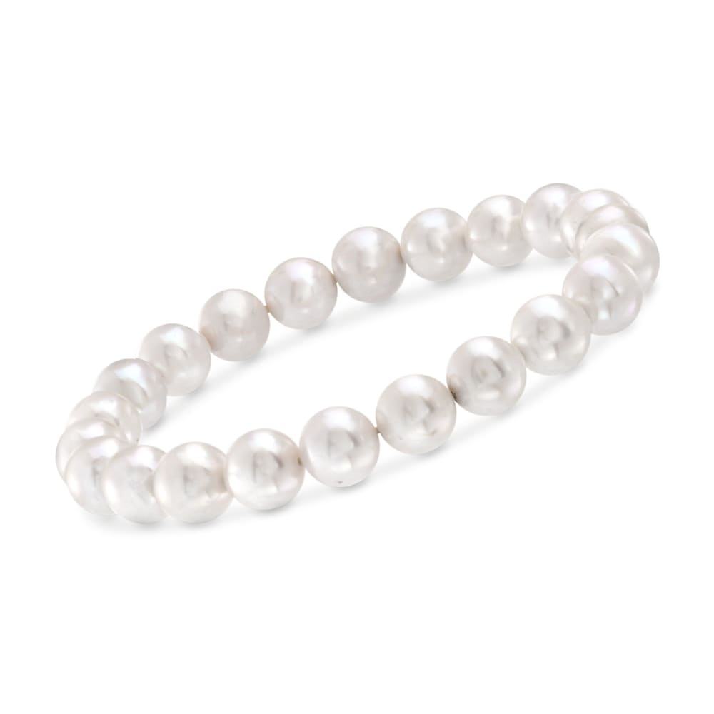 Bracelet 3Row Pearl Stretch Bracelet r Pearl Elastic Bangle for Function   Wedding Pack Of Two