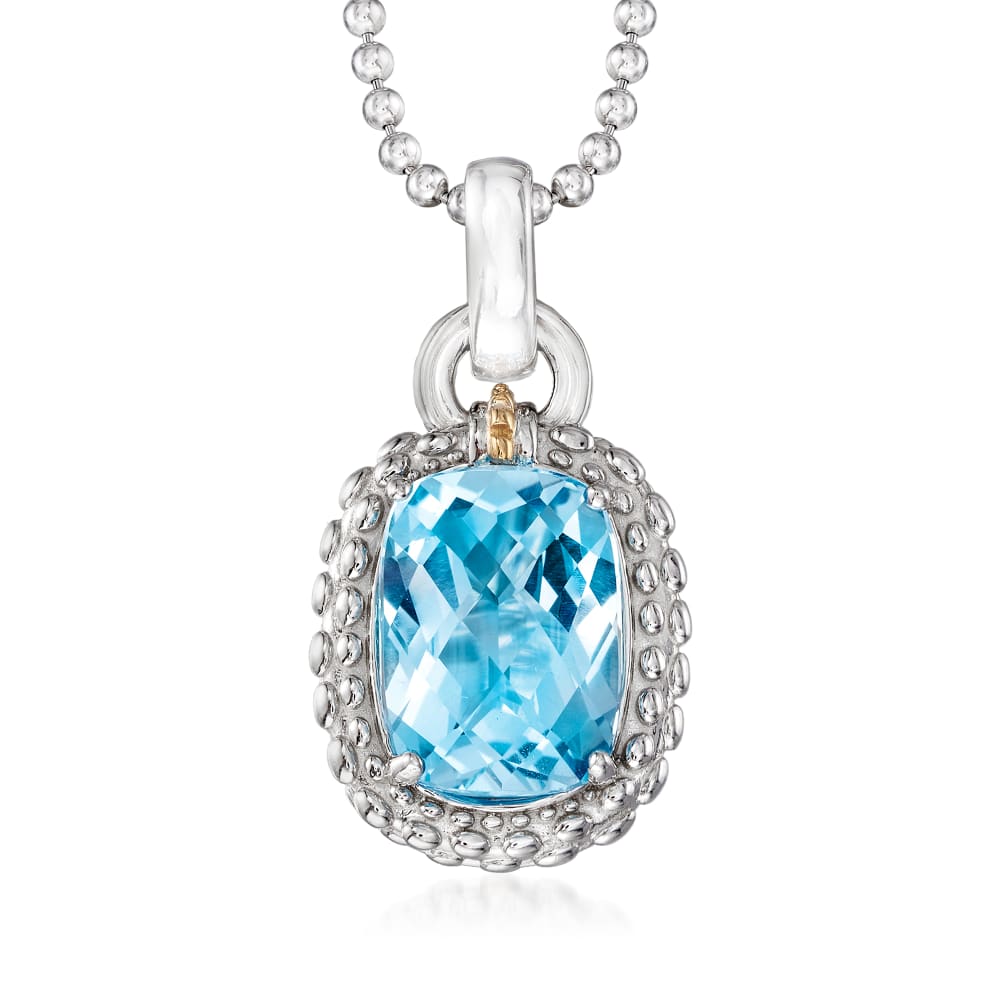 Phillip gavriel blue shop topaz necklace