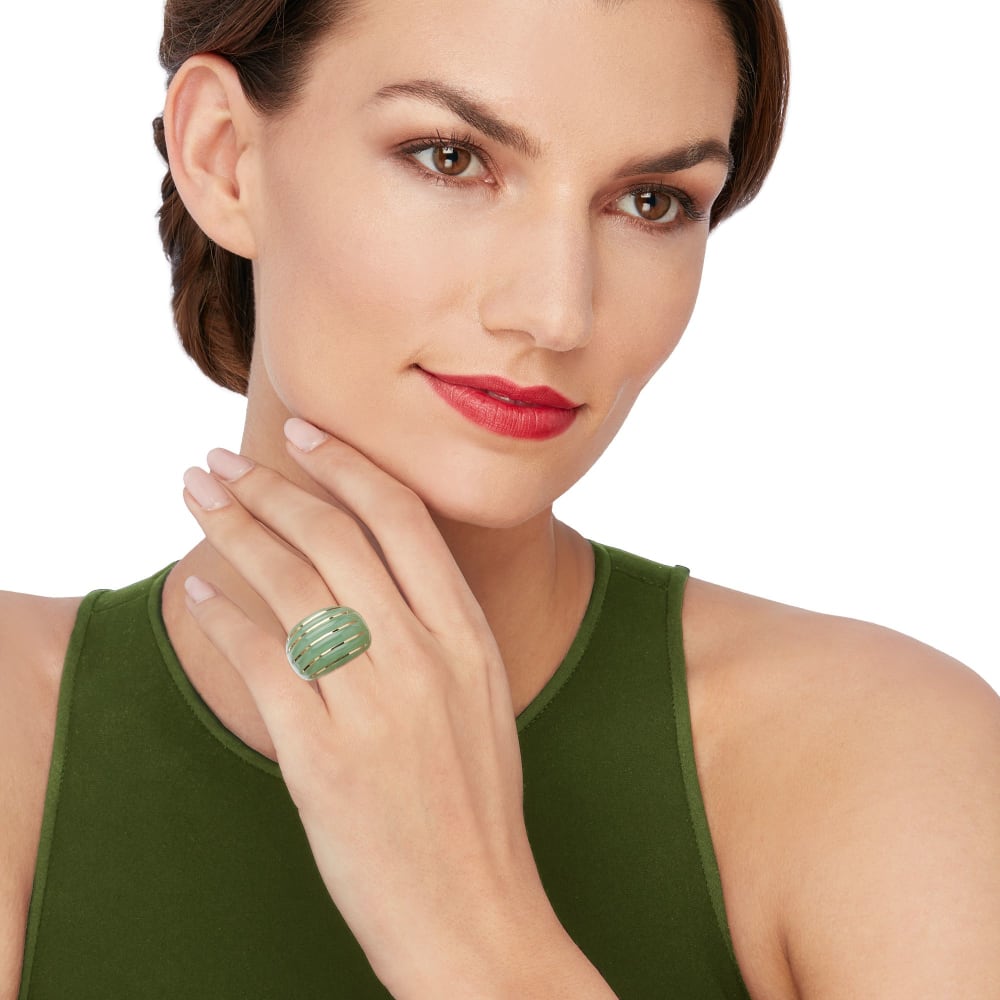 Jade dome ring sale