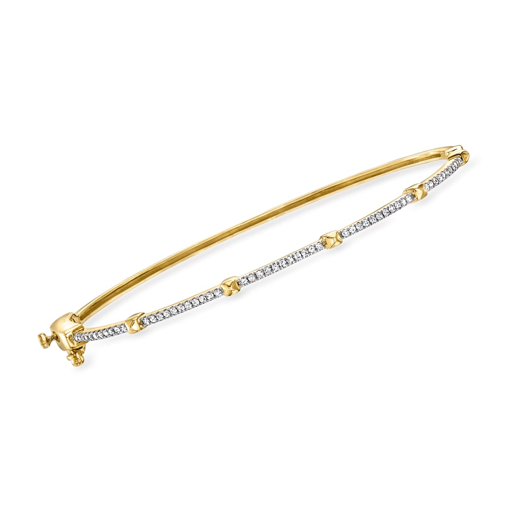 18k Royal Diamond Studded Yellow Gold Bangles – Sogani Jewels