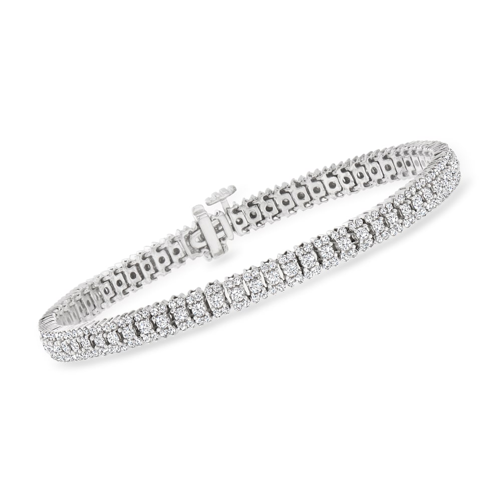 3.50 ct. t.w. Diamond Tennis Bracelet in Sterling Silver Ross Simons