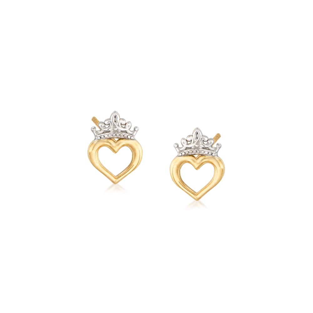 Disney Princess 24 Pairs sticker earrings with heart shaped and crown  shaped design