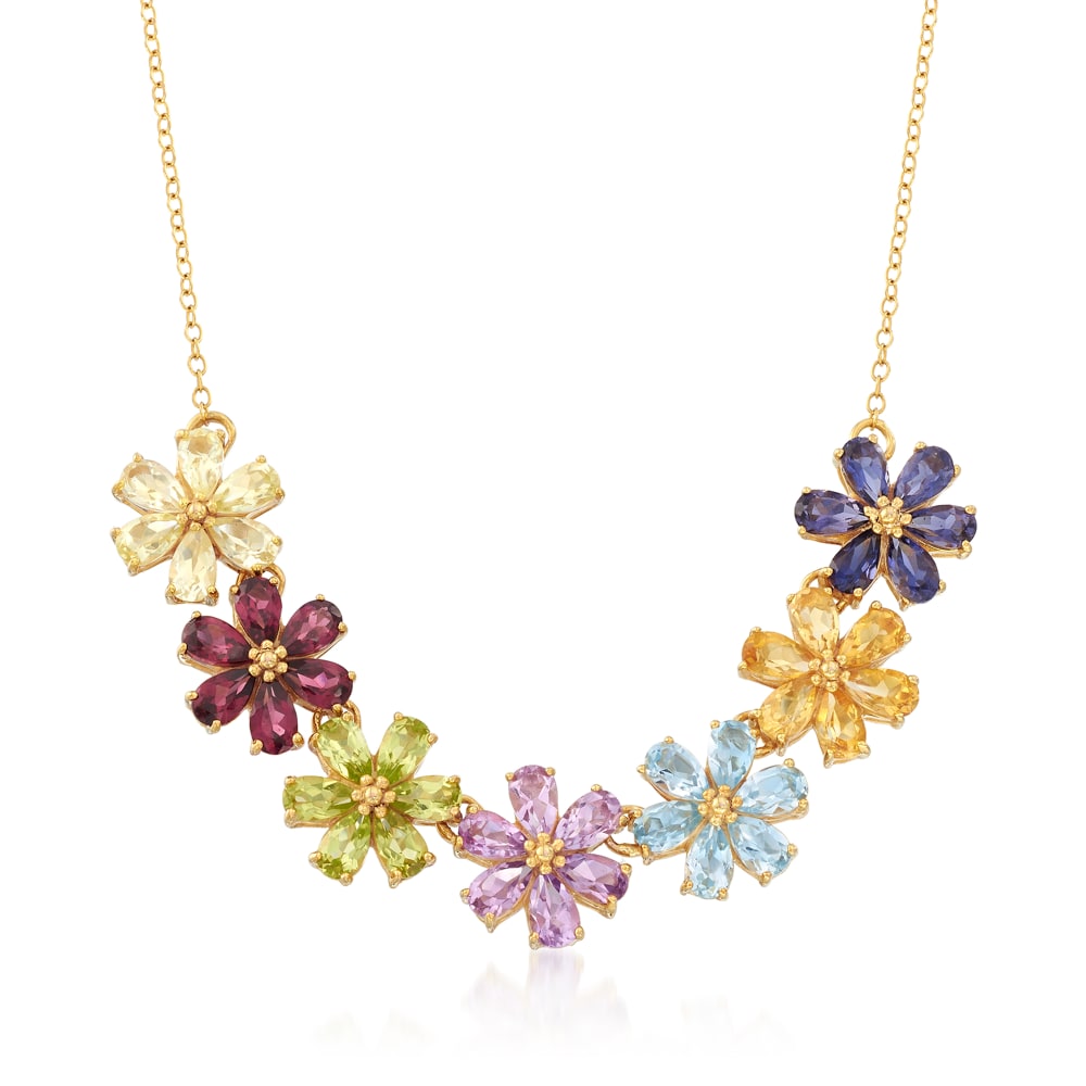 Unique Delicate Rainbow Gemstone Statement Necklace, Sarah Cornwell – Sarah  Cornwell Jewelry