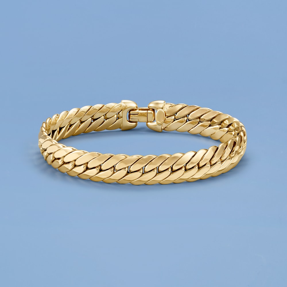 Men's St. Louis Cardinals Gold Rolled Link Bracelet Wristwatch