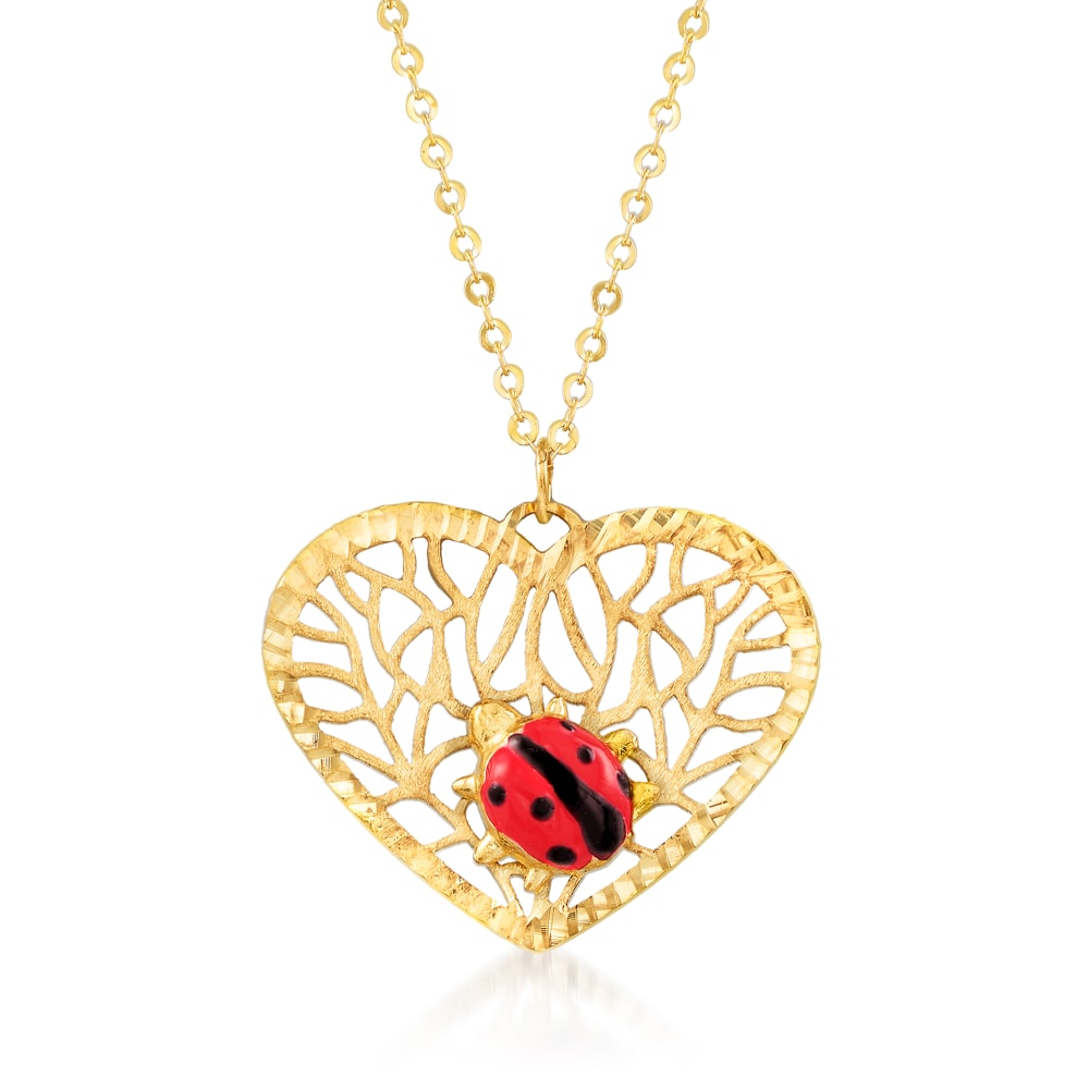 Necklace - Ladybug | 18K Yellow or Rose Gold – Marzia Empire