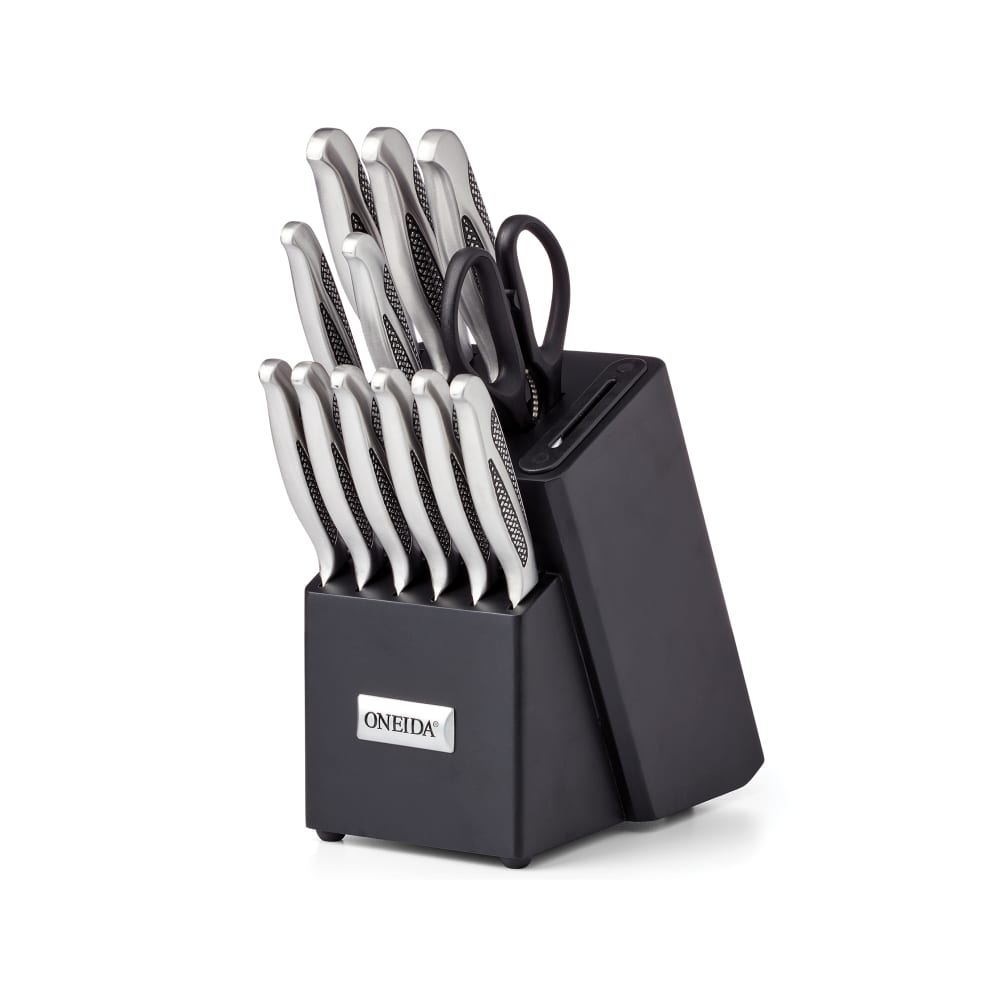 Oneida 14-pc. Stainless Steel Cutlery Block Set with Built-In