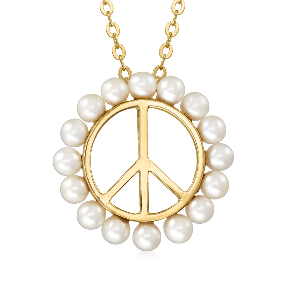 Peace Sign Diamond Charm for Necklaces & Bracelets | Helen Ficalora
