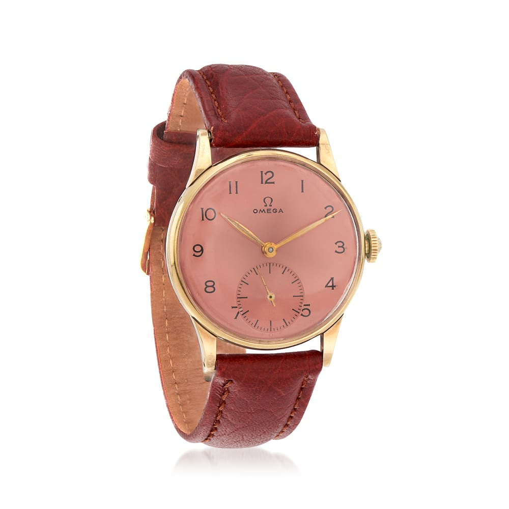 Omega women's hotsell leather watch