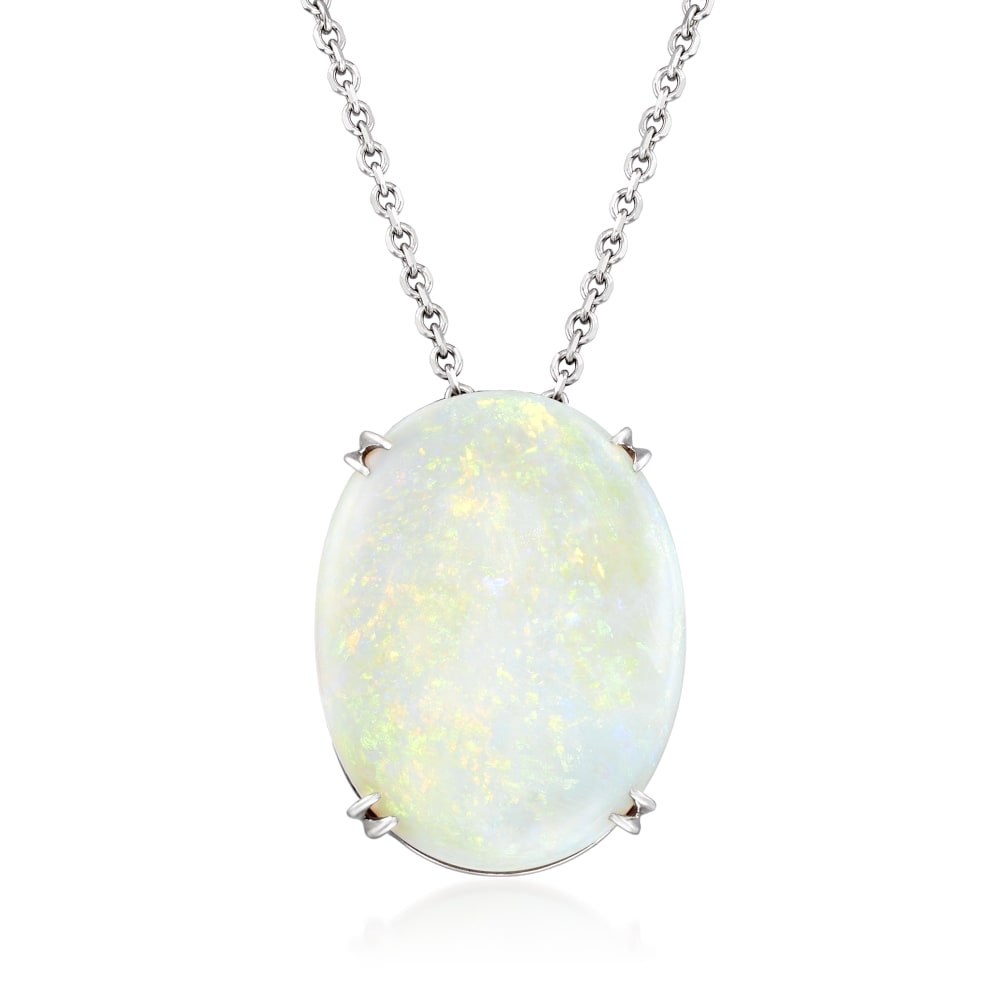 vintage opal necklace pendant floating opal gold fil… - Gem