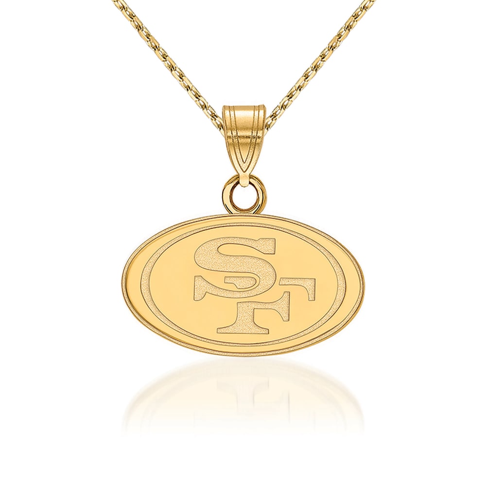 San Francisco 49ers NFL 3D Fan Chain Necklace Foam (Gold Chain)  847624067268 | eBay