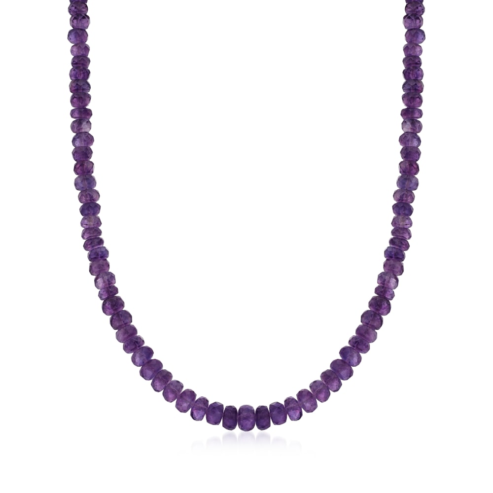 Beaded Amethyst Necklace | Buy Birthstone Necklaces | STAC Fine Jewellery