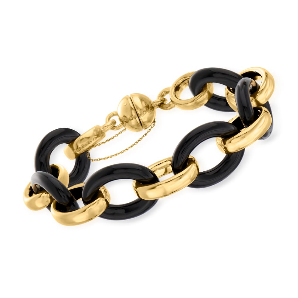 Black & Gold Plated Reversible Bracelet BRDDS04