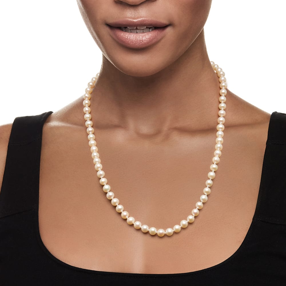 Pearl necklace set white pearl chain long pearl necklace for girls and  women under 100 Necklaces & Chains