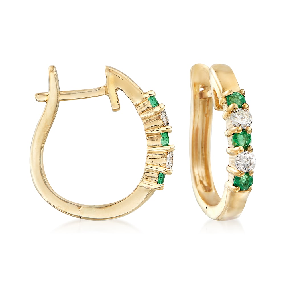 Ross simons cheap diamond hoop earrings