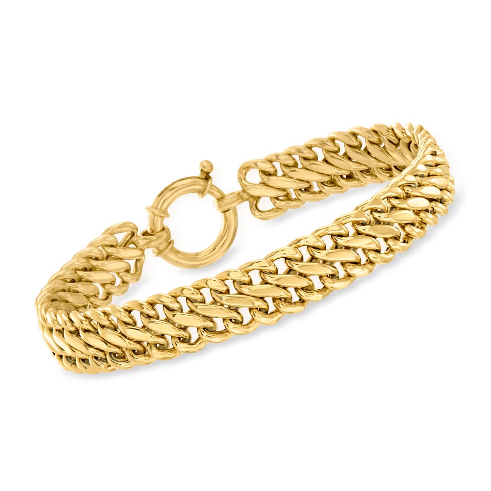 18kt Gold Over Sterling Infinity Link Bracelet Ross Simons