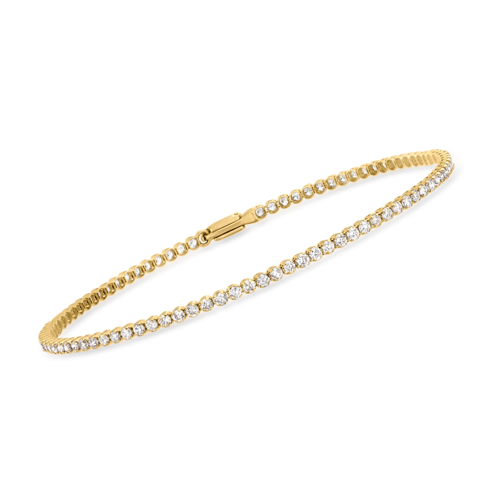 2.00 ct. t.w. Diamond Tennis Bracelet in 14kt Yellow Gold Ross