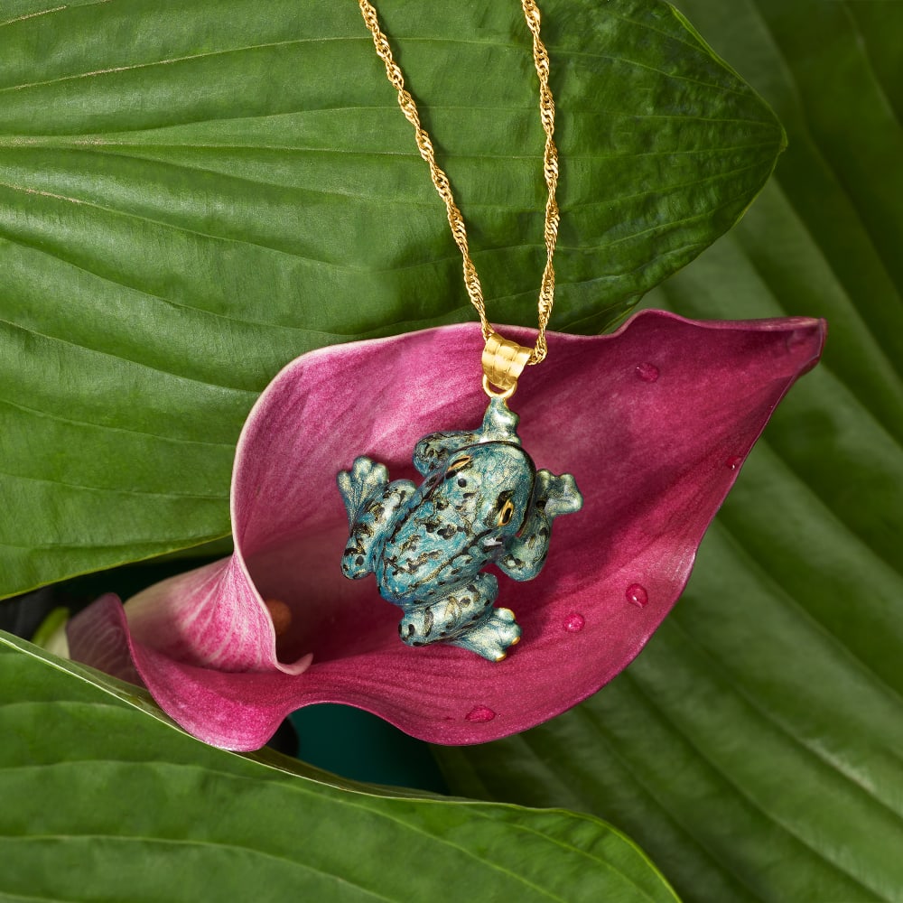 Frog cheap pendant necklaces