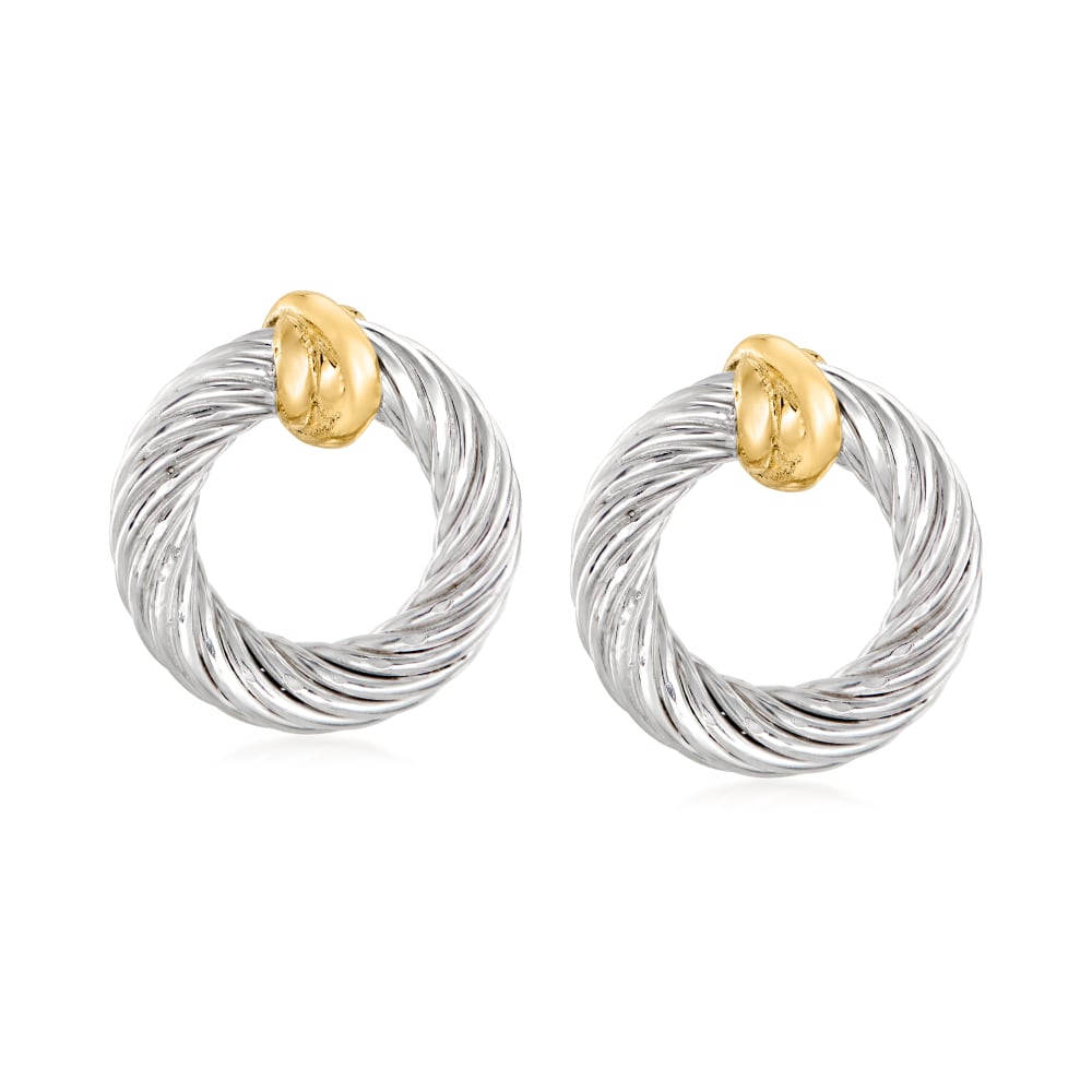Phillip gavriel woven gold earrings new arrivals