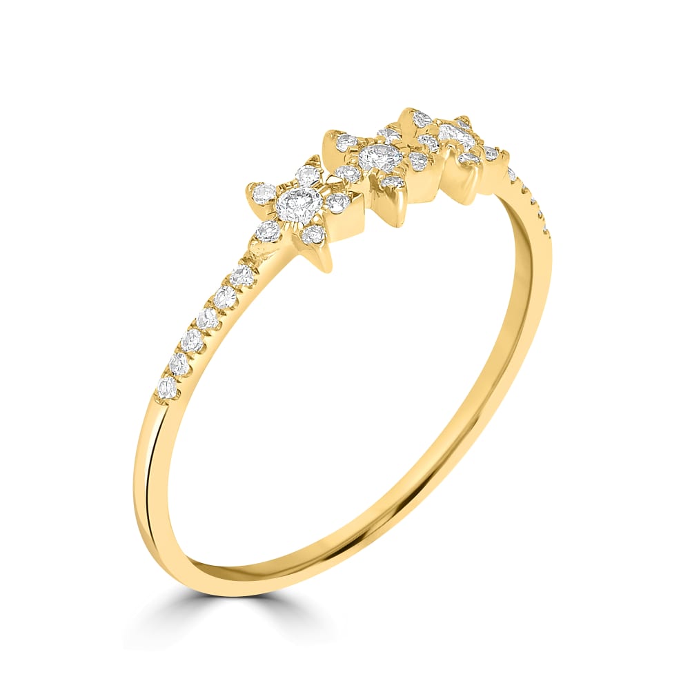 .21 ct. t.w. Diamond Star Ring in 14kt Yellow Gold | Ross-Simons